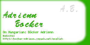 adrienn bocker business card